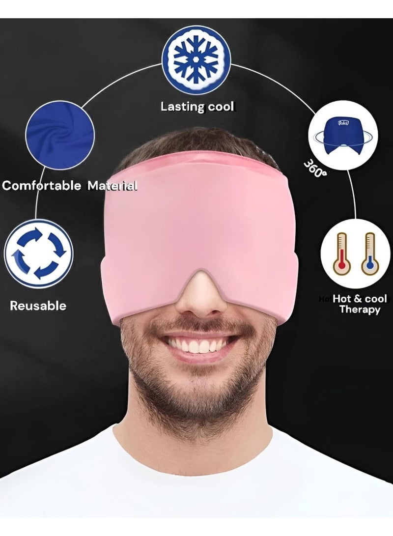 Headache Relief Hat - Innovative cold and hot therapy cap designed to alleviate migraine pain and stress, providing comfort and relaxation for your head. (2 pcs) - Image 2